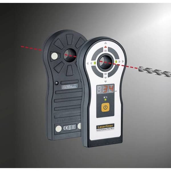 Laserliner - 13 LED 3 x 7 Segment Professional Drill Guide Device - CenterScanner Plus