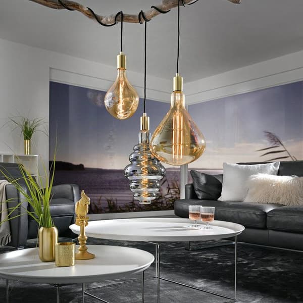 Giant LED-lampa gold Sigor Nest
