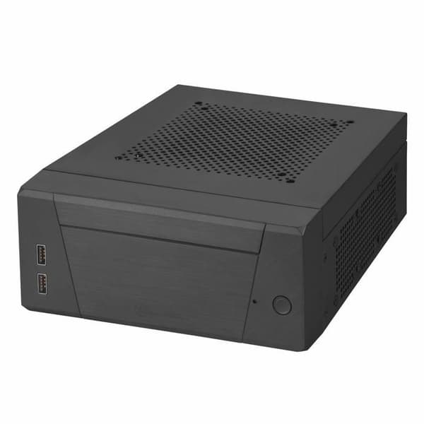 HTPC-chassi - SILVERSTONE - SST-ML10B - Ultra kompakt - Modulerbar - Svart