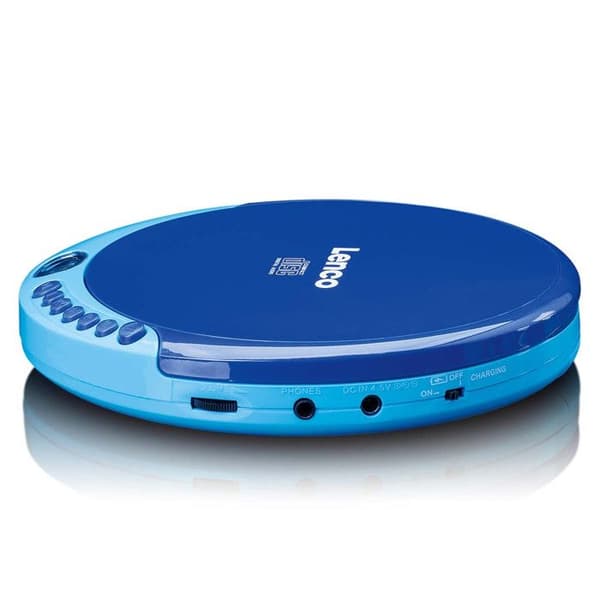 Lenco CD-011 - Bärbar CD-spelare med laddningsfunktion - Blå