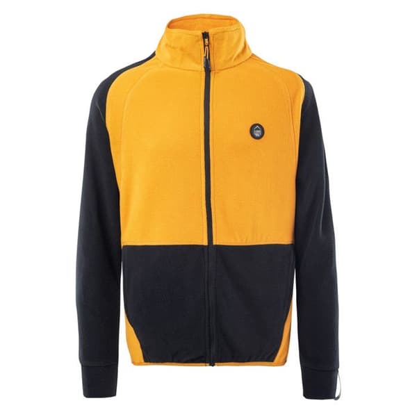 Fleecejacka barn - ELBRUS - Carlow - Gul - 100% polyester - OEKO-TEX®
