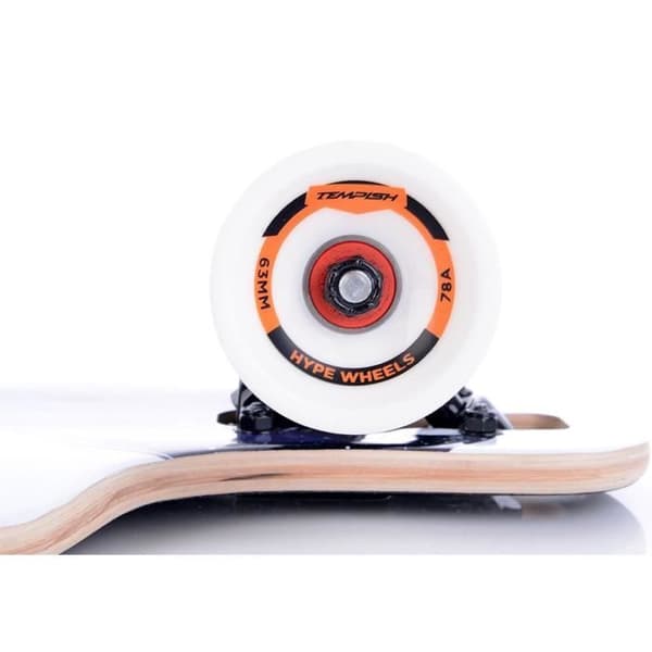 Tempish longboard Fox 82,5x21,5 cm trä vit/svart