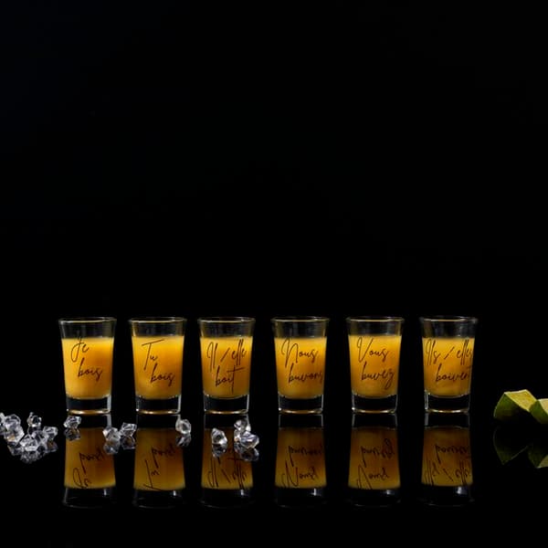 Set med 6 shotglas - Cook Concept - Lekfull - Original - Transparent