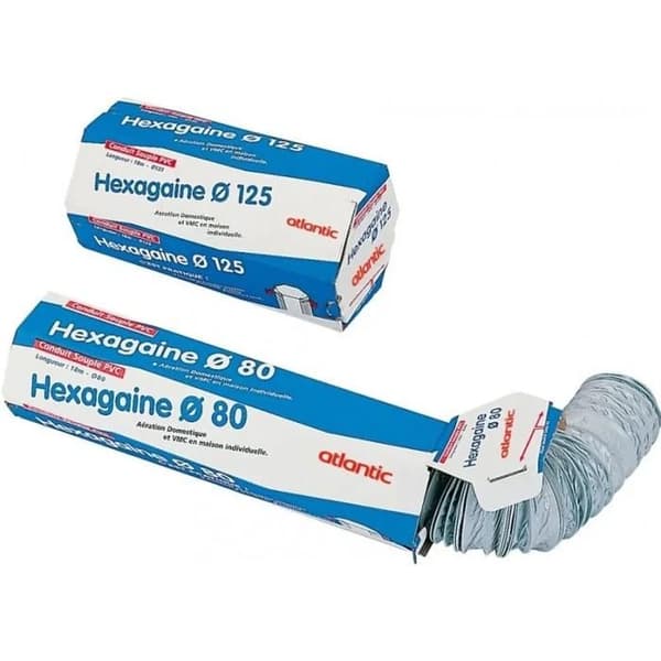 Flexibel PVC-rör - ATLANTIC - HEXAGAINE 80 - diameter 80 - 18m - ref 423