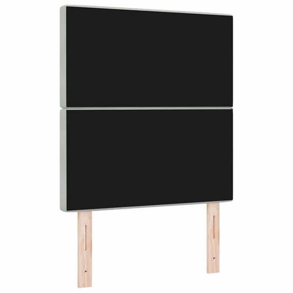 vidaXL Sänggavel Ljusgrå 80 cm Sammet 3337740