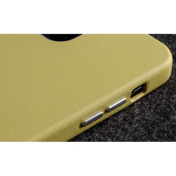 Telefonfodral - STILGUT - iPhone 12 / 12 Pro - Äkta läder - Mikrofiberfoder - Kompatibel med induktionsladdning