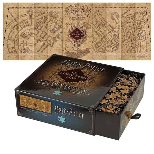 Noble Collection - Harry Potter - Marodörens kartomslagspussel