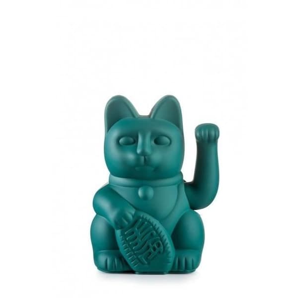 Lyckokatt Maneki Neko - Rörlig arm - Resin - Plast - Grön