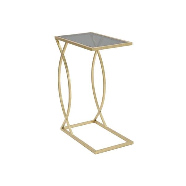 Sidobord Design "Glam" 60cm Svart & Guld