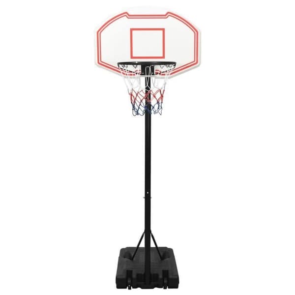 vidaXL Basketställ Vit 237-307 cm Polyeten 93652