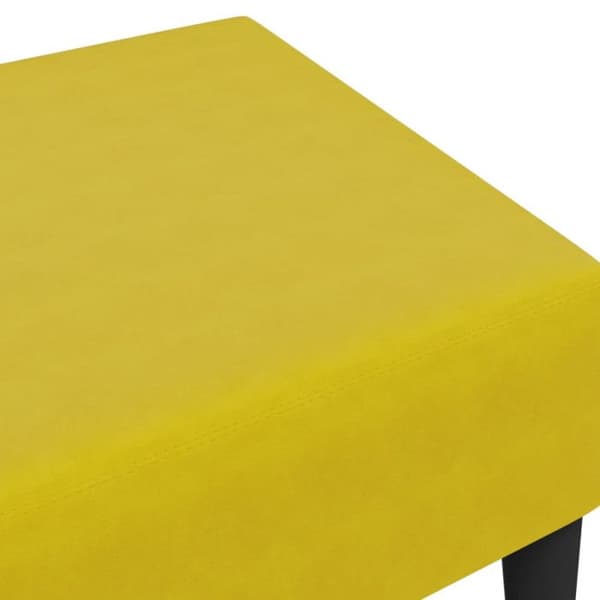 Repose pied gul 77x55x31 cm sammet