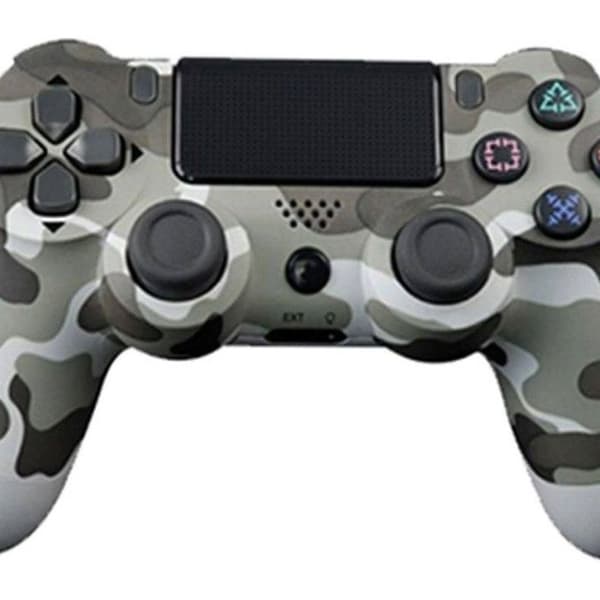 KLACK PS4 DoubleShock 4 Handkontroll (trådlös - Grå Kamouflage)