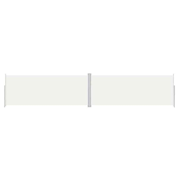 vidaXL infällbar sidomarkiscreme 200x1000 cm 318043