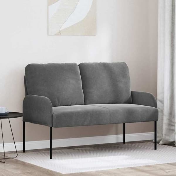 Canapéer med kudde 110cm Mörkgrå Fanér