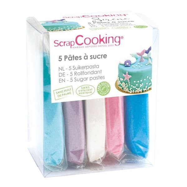 Parti 5 sockerpasta - Sjöjungfru - 5 x 80 g
