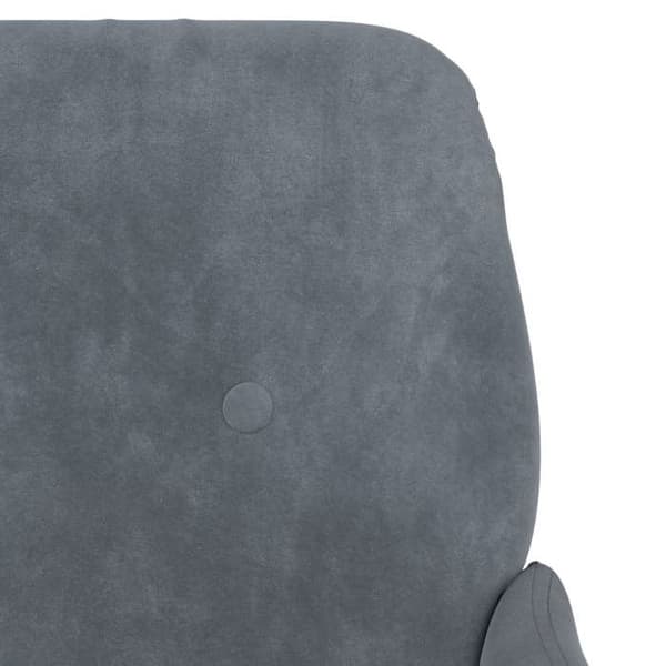 vidaXL Mörkgrå Fåtölj 62x79x79 cm Sammet 351405