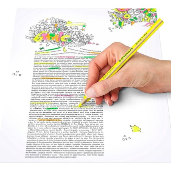 Färgpennor - STAEDTLER - Textsurfer torr - Neongrön - 4 mm - Ergonomisk triangulär