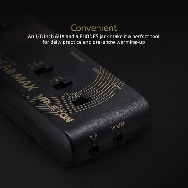 Ampli Portable - VALETON - Rushead Max - USB-laddningsbar - Multi-effekter - Autonomi 5h