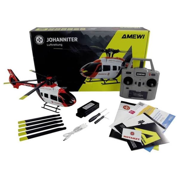 Amewi Johanniter H145 RC-helikopter redo att flyga (RtF)