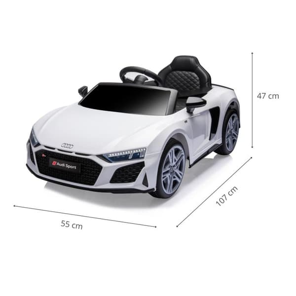 Elbil Audi R8 Spyder Vit