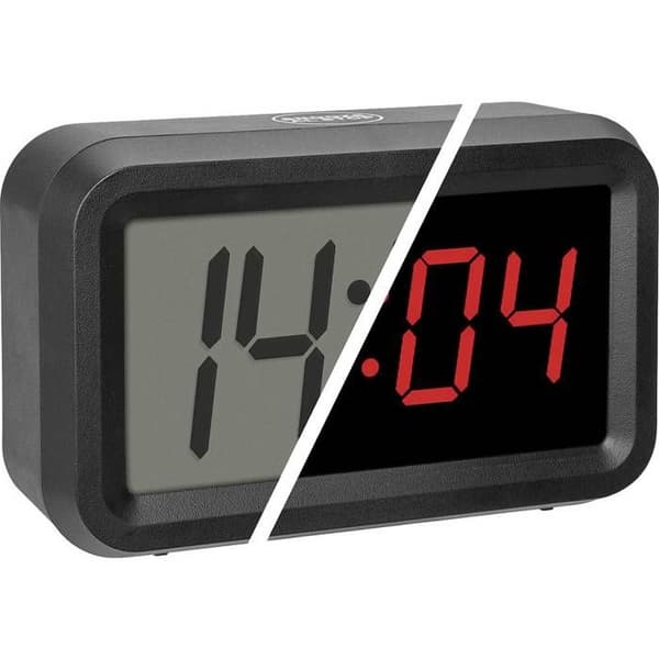 Väckarklocka - TFA DOSTMANN - 60.2038.01 - Kvarts - Stort display - Svart
