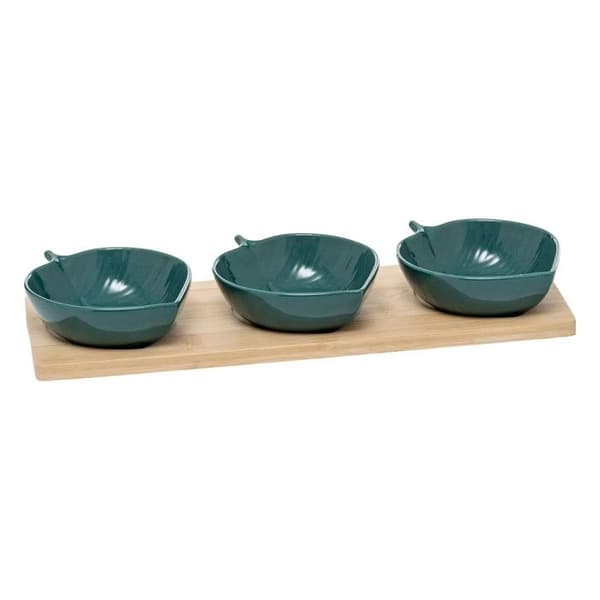 Servis Apéritif 4 Delar "Yucatan" 32cm Beige