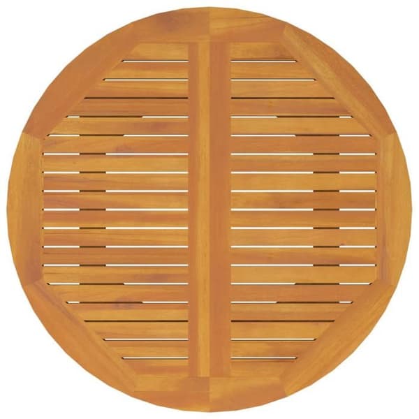 vidaXL Trädgårdsbord Ø110x75 cm Solid akaciaträ 310301