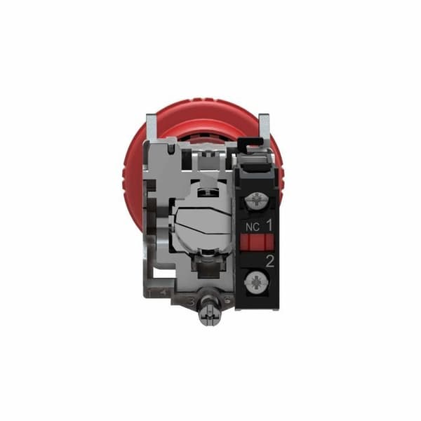 nödstopp - 1nf - vrid - d40 - fullständig - schneider xb4bs8442