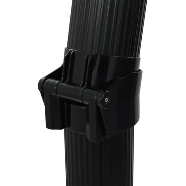 Fällbar soldusch - Svart - 23 x 15 x 214 cm