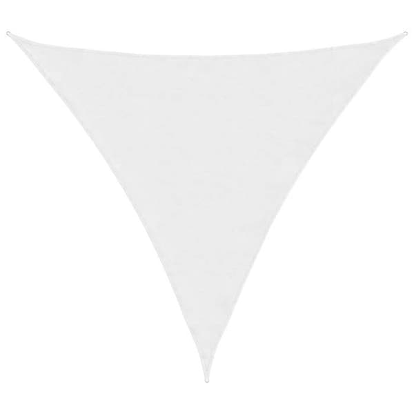vidaXL Solskyddsduk Oxford triangulär 5x5x5 m vit 135290