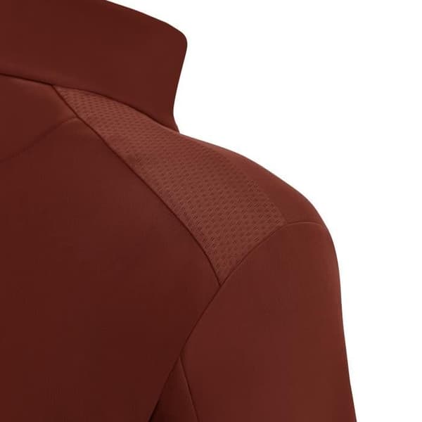 Macron Piave Sweatshirt - Mörkröd/Vit - 1/4 Zip Collar - Herr