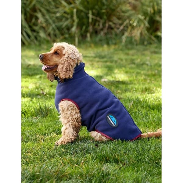 Weatherbeeta Comfitec zip-up hundfleece - Blå - 35 cm
