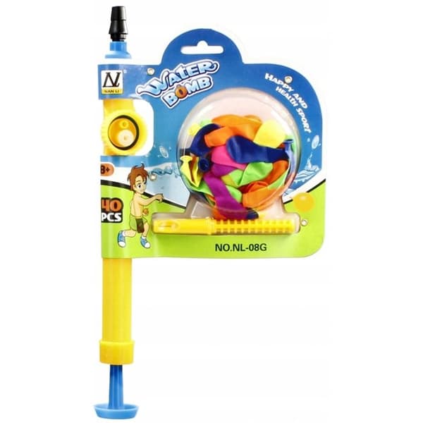 Pump med vattenbombsballonger