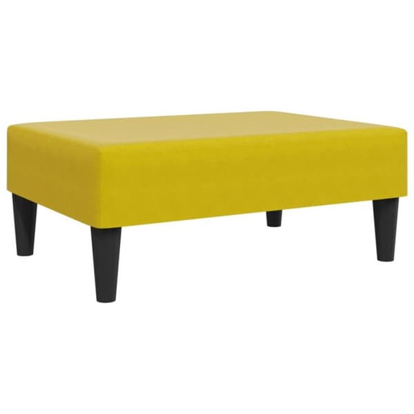 Repose pied gul 77x55x31 cm sammet