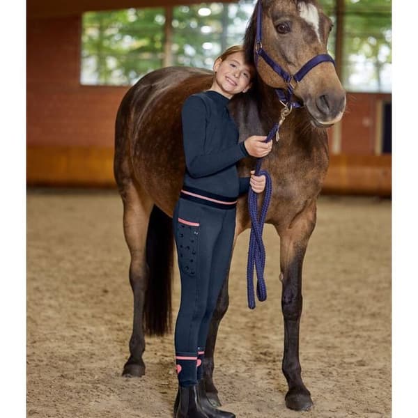 Termisk ridbyxa full grip flicka ELT Lucky Leni