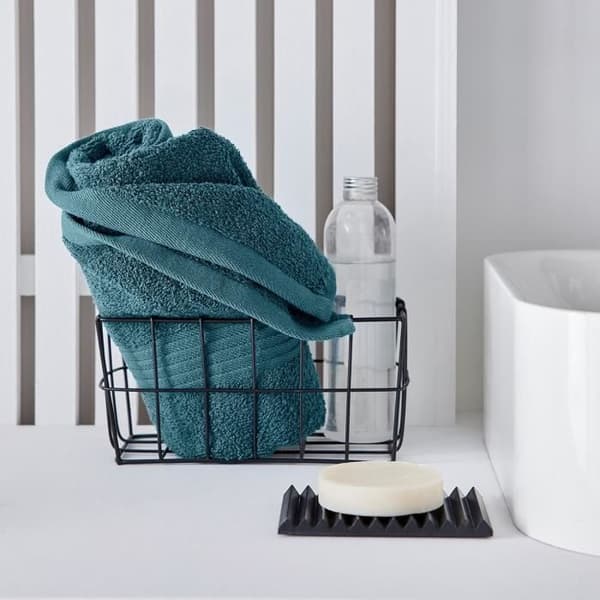Enfärgad handduk ESSENTIAL - TODAY - Blå 50x90 cm