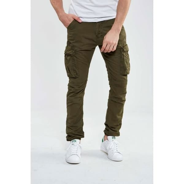 Schott ARMY BELT cargo byxor - Grön - Herr