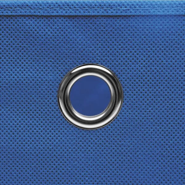 vidaXL Förvaringsboxar med lock 4 st 28x28x28 cm Blå