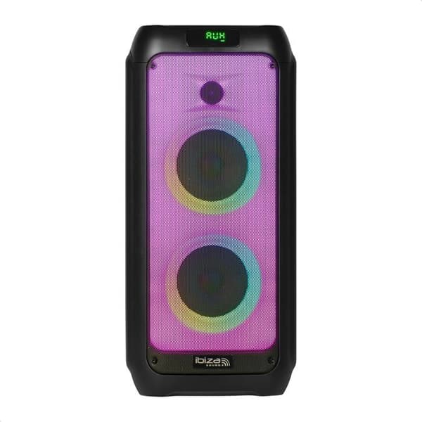 Aktiv högtalare - IBIZA - WAVE6 - 250W - Bluetooth - USB - LED Eld - Svart