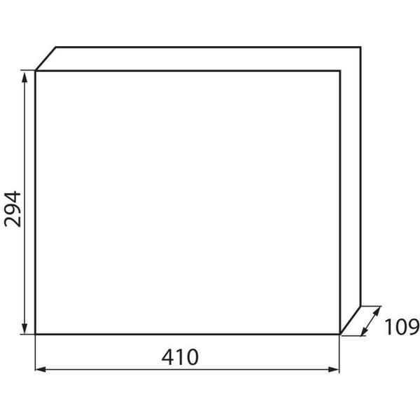 Väggmonterad distributionsskåp – 2x18 moduler – IP30 – 63A – Blå dörr KL-23615
