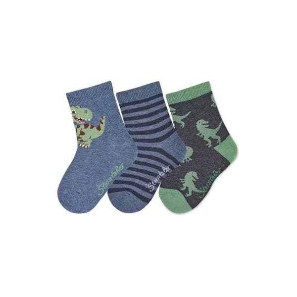 Barnstrumpor med dinosauriemönster Sterntaler (x3)