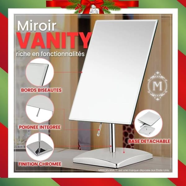 Fickspegel - MIRRORVANA - MVT798A1X - Presentförpackning - Extra stark bas - Utan distorsion