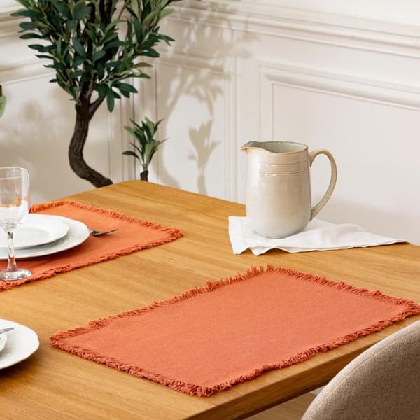 Set med Duk Dekor "Maha" 30x45cm Terracotta