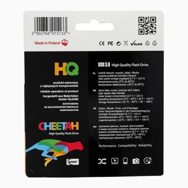 USB-minne - Imro - Gepard - 16 GB - USB 3.0 - Vit