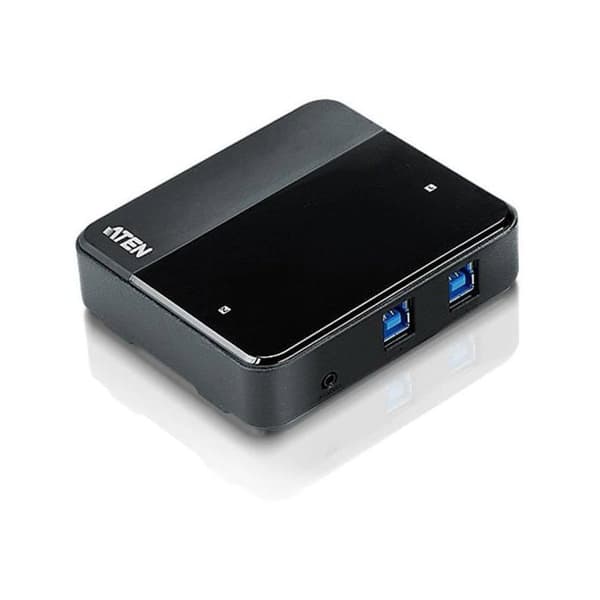 ATEN USB Sharing Switch - US234 iDate Super Hub - 2 USB 3.0-portar - Svart
