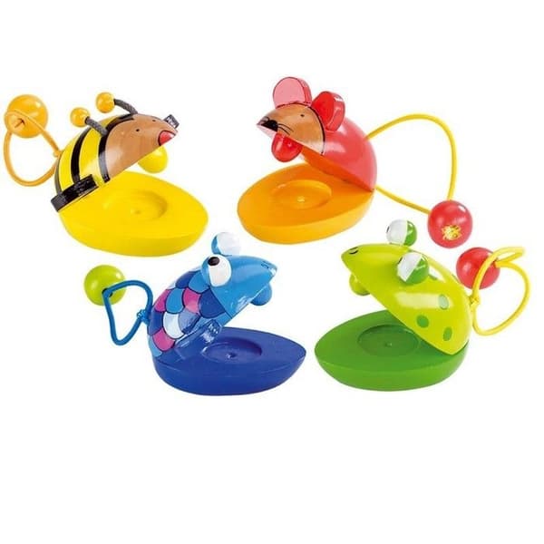 Djurkastanjetter 4 assorterade