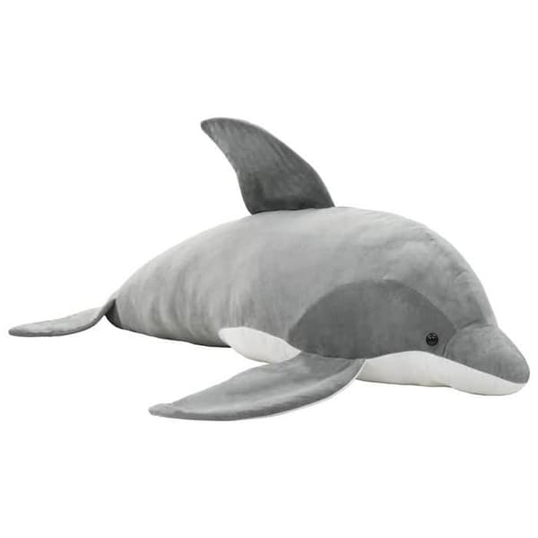 vidaXL Plush Dolphin Grey 80231