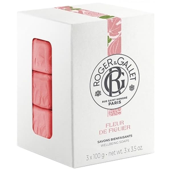 Roger & Gallet Fleur de Figuier Presentförpackning med 3 välgörande tvål à 100 g