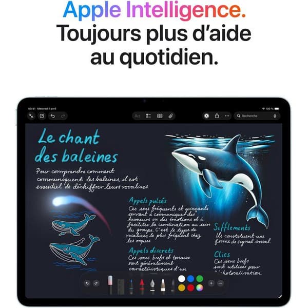 Apple - iPad Air M4 (2026) - 11" - Wi-Fi - 256Go - Starlight