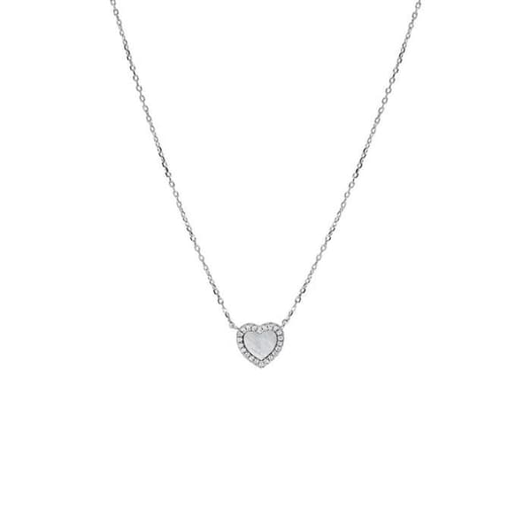 Collier Cœur Blanc Clio Blue Angel